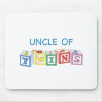 Uncle of Twins Blocks Mouse Pads