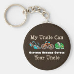 Uncle Outswim Outbike Outrun Triathlon Key Chain