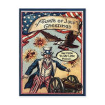 Uncle Sam 4th post card