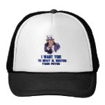 uncle sam blue trucker hats
