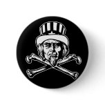 Uncle Sam & Crossbones Button