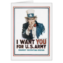 Uncle Sam "I Want YOU!" Card