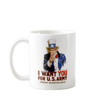 Uncle Sam, I want you for U.S. Army Coffee Mugs
