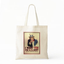 Uncle Sam I Want You For US Army Canvas Bag