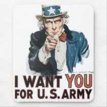 Uncle Sam "I Want YOU!" Mouse Pad