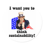 uncle sam sustainability round stickers