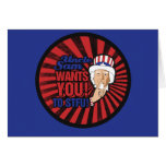 Uncle Sam wants you to STFU Greeting Cards