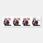 Uncle Sam You Lie Bumper Stickers