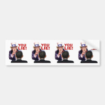 Uncle Sam You Lie Bumper Stickers