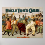 Uncle Tom's Cabin, 'On the Levee' Vintage Theatre Print
