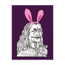 Uncle Vlad with bunny ears Postcard