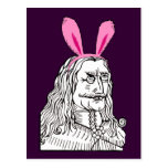 Uncle Vlad with bunny ears Postcard