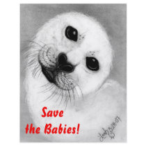 Unconditional Love Harp Seal Personalized Flyer