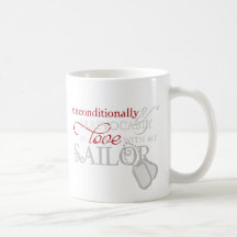 Unconditionally In Love With My Sailor Mugs