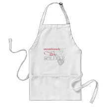 Unconditionally In Love With My Soldier Aprons