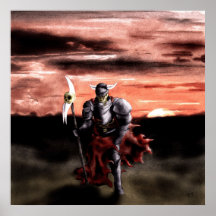 Undead knight poster