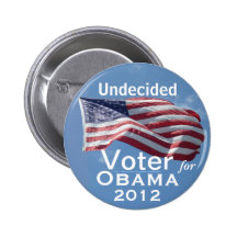 Undecided Voter for OBAMA 2012 Pinback Buttons