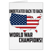 Undefeated Back to Back World War Champions USA Card