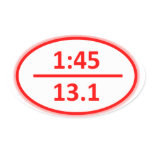 Under 1:45 for a Half Sticker