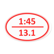 Under 1:45 for a Half Sticker