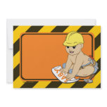 Under Construction Baby Shower invitations
