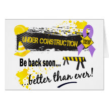 Under Construction Cancer Greeting Card