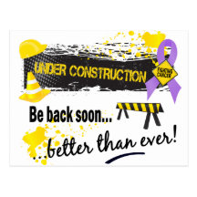 Under Construction Hodgkin's Lymphoma Post Cards