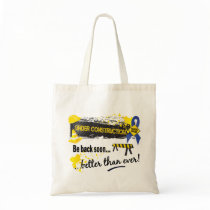 Under Construction Rectal Cancer Canvas Bags