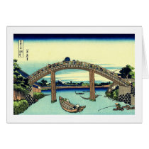 Under Mannen Bridge at Fukagawa Cards