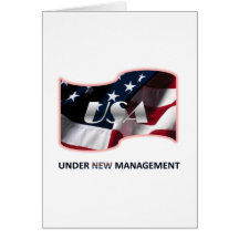Under New Management Greeting Card