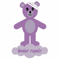 Under repair sculpted key chain acrylic cut outs