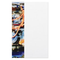 Under the Hood Abstract Stationery Paper
