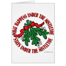 Under the Mistletoe Greeting Cards