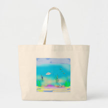 under-the-sea 1 tote bags
