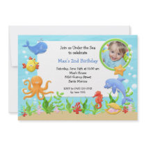 Under the Sea Birthday Party Invitation