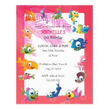 Under The Sea Children's Birthday Party Invitation