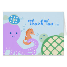 Under the Sea Friends Thank You Card