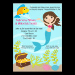 Under The Sea Mermaid Birthday Invite invitations