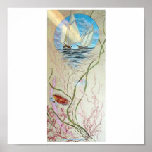 UNDER THE SEA ON CANVAS POSTER