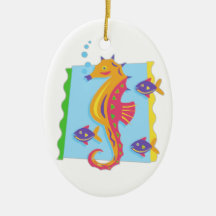 Under the Sea seahorse Christmas Tree Ornaments