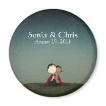 Under the stars Save the Date aimants
