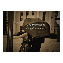 Under the Umbrella Couples' Shower Invitation