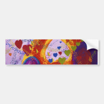 Underground – Crimson & Iris Hearts Bumper Sticker