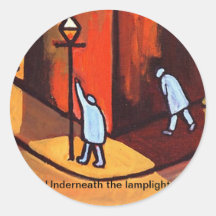 Underneath the lamplight Sticker