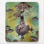 Undersea Steampunk Jellyfish Mouse Pads