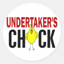 Undertaker's Chick Round Stickers