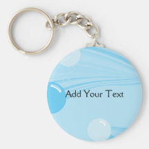 Underwater Bubbles in Blue Key Chains