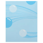 Underwater Bubbles in Blue Letterhead