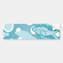 underwater fish vector bumper sticker