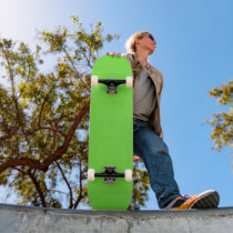 underwater lime green skate board deck